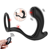 Masajeador de próstata con pinza vibratoria y anillo para el pene Greedy Finger